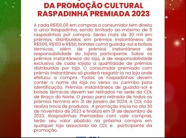 CONFIRA AQUI O REGULAMETO DA PROMO