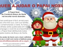 Papai Noel chega nesta sexta-feira em Bra