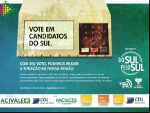 Campanha incentiva voto pelo Sul